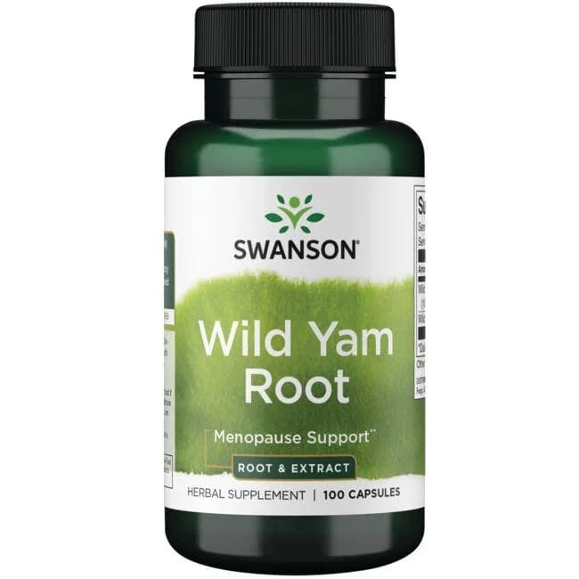 Swanson Wild Yam Root 100 kapslar – Swanson förpackning