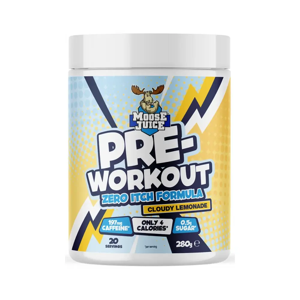 Muscle Moose Pre-Workout Zero Itch Formula – Muscle Moose förpackning