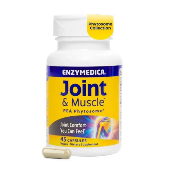 Enzymedica - Joint & Muscle Pea Phytosome - 45 vegetariska kapslar – Enzymedica förpackning