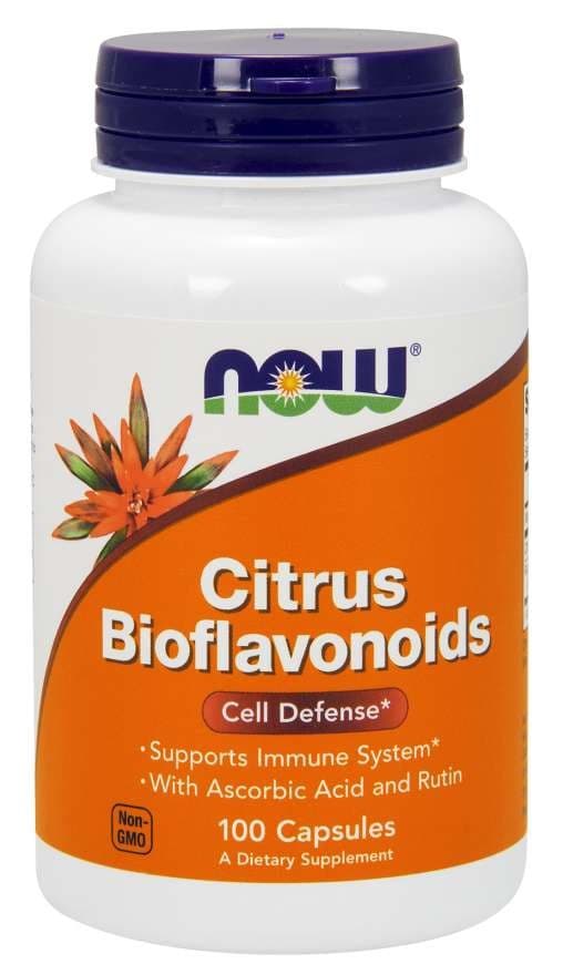 NOW Foods Citrus Bioflavonoids 1400 mg, 100 kapslar – NOW Foods förpackning