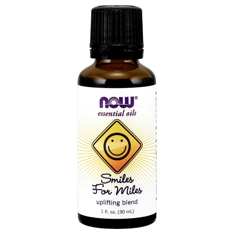 Now Foods - Smiles For Miles Oil Blend - 30ml – NOW Foods förpackning