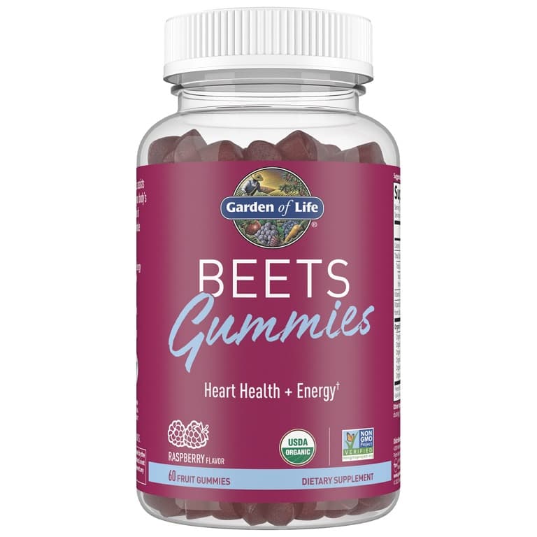 Garden Of Life - Beets Gummies, Raspberry - 60 Gummies – Garden Of Life förpackning