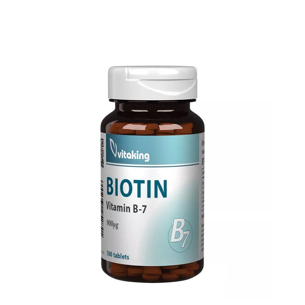 Vitaking Biotin B7 - 100 tabletter – Vitaking förpackning