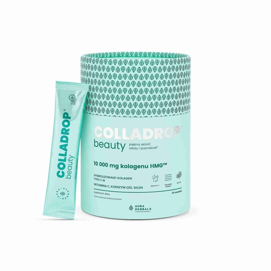 Aura Herbals - Beauty Hmg Collagen 10000mg (Mojito - 30 Sachets) – Aura Herbals förpackning