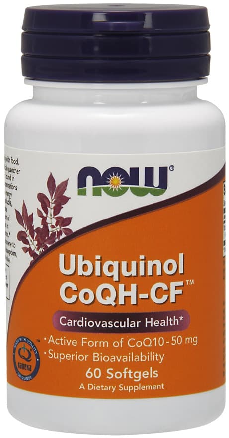 Ubiquinol CoQH-CF - 60 capsules molles | NOW Foods