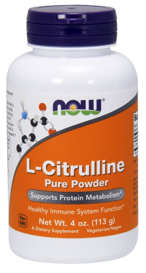NOW Foods L-Citrulline Pure Powder 113g – NOW Foods emballage