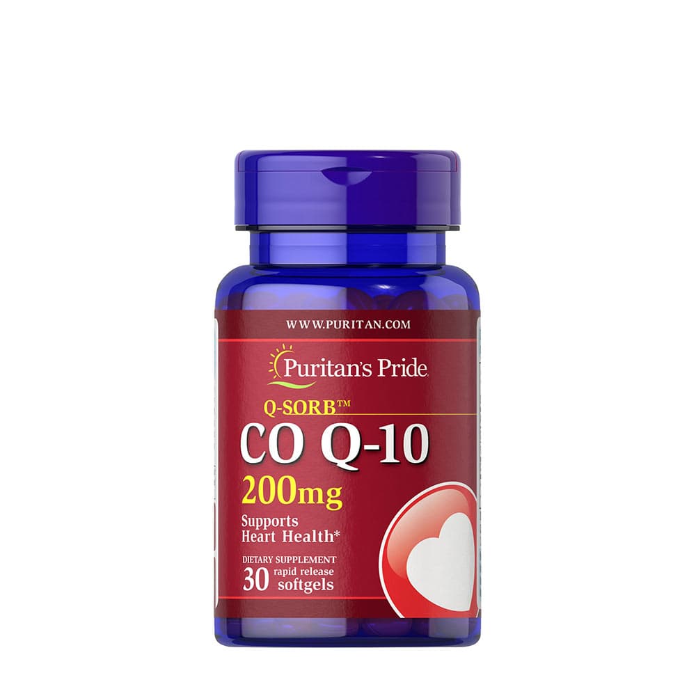 Puritan's Pride - Coenzyme Q10 200mg mjukgelkapslar – Puritan's Pride förpackning