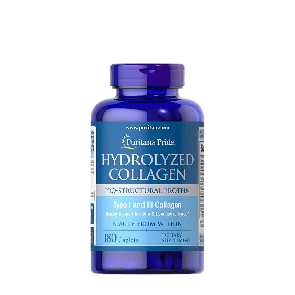 Puritan'S Pride Hydrolyserat Kollagen 180 tabletter – Puritan's Pride förpackning