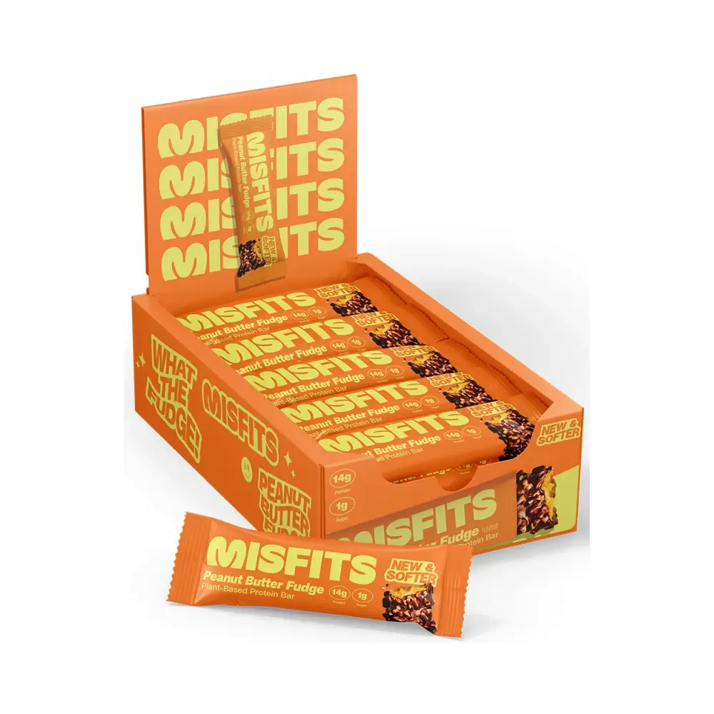 Misfits Vegan Soft Protein Bar – Misfits förpackning