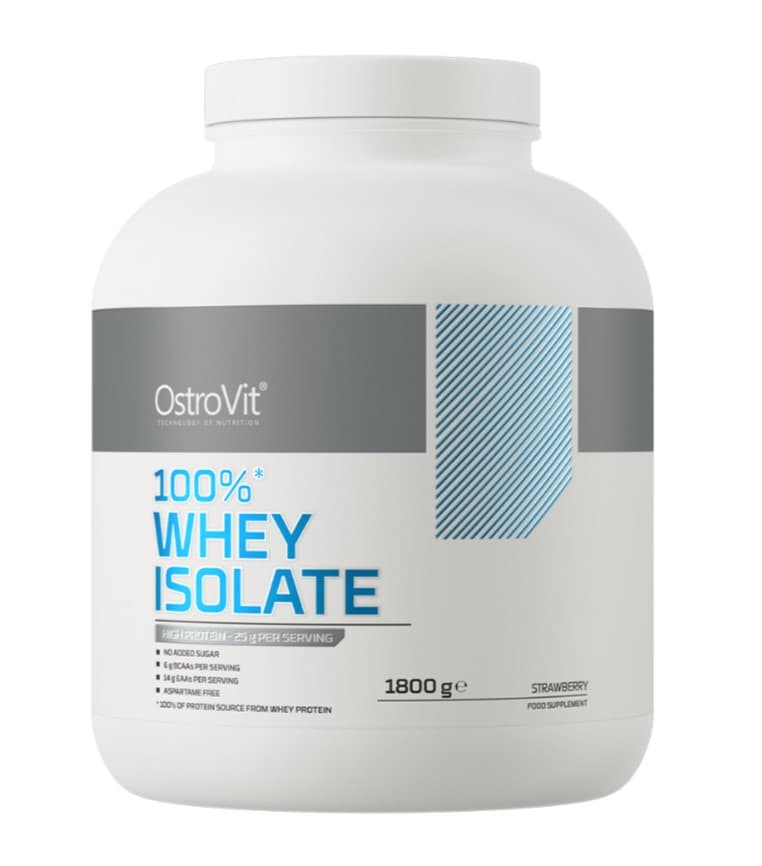 OstroVit 100% Whey Isolate – Polvo de proteína de suero premium – OstroVit empaque