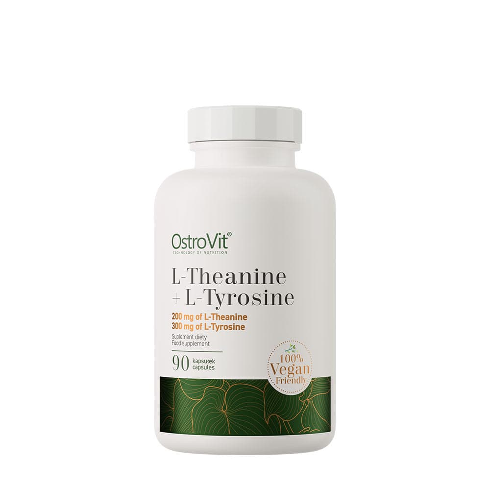 Ostrovit L-Theanine + L-Tyrosine 90 kapslar – OstroVit förpackning