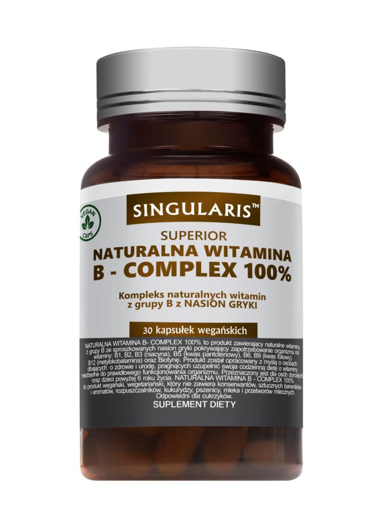 Singularis Superior Naturalna Witamina B-complex 100% 30 kapsułek – Singularis förpackning