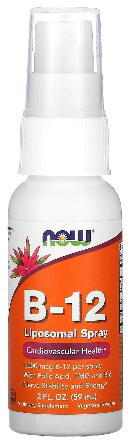 NOW Foods - B-12 Liposomal Spray 1000mcg - 59ml – NOW Foods förpackning