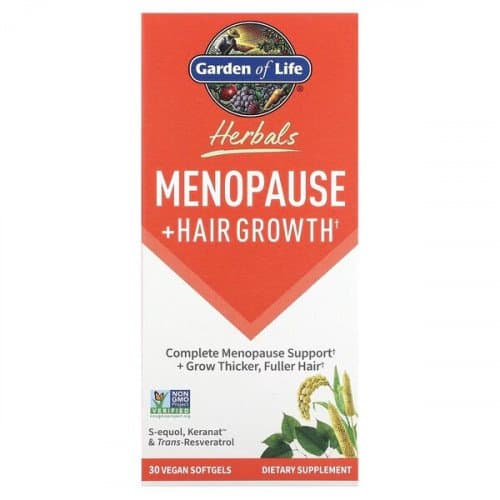 Garden Of Life - Herbals Menopause + Hair Growth, 60 kapslar – Garden Of Life förpackning