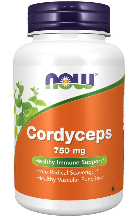 NOW Foods - Cordyceps - 90 Vcaps – NOW Foods förpackning
