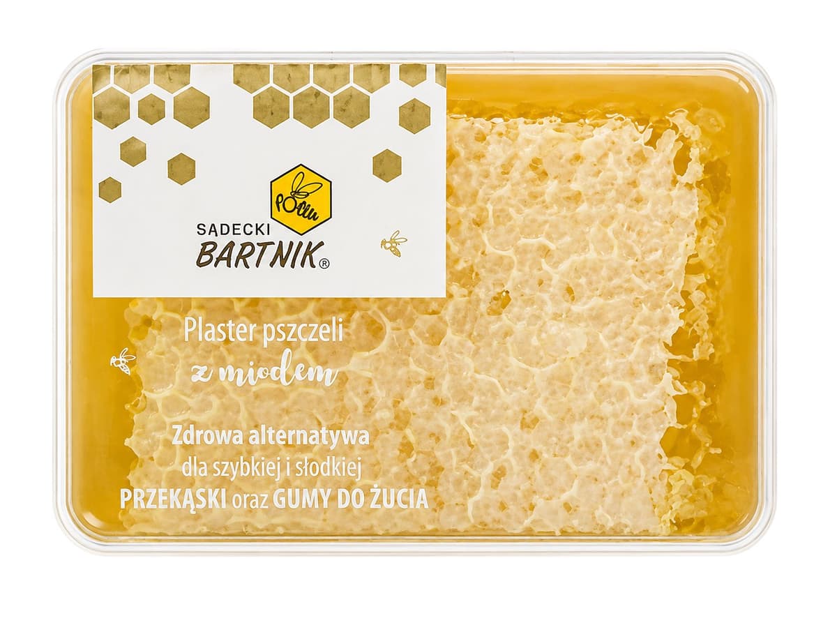 BARTNIK Plaster pszczeli w miodzie 200g – Bartnik Sądecki packaging