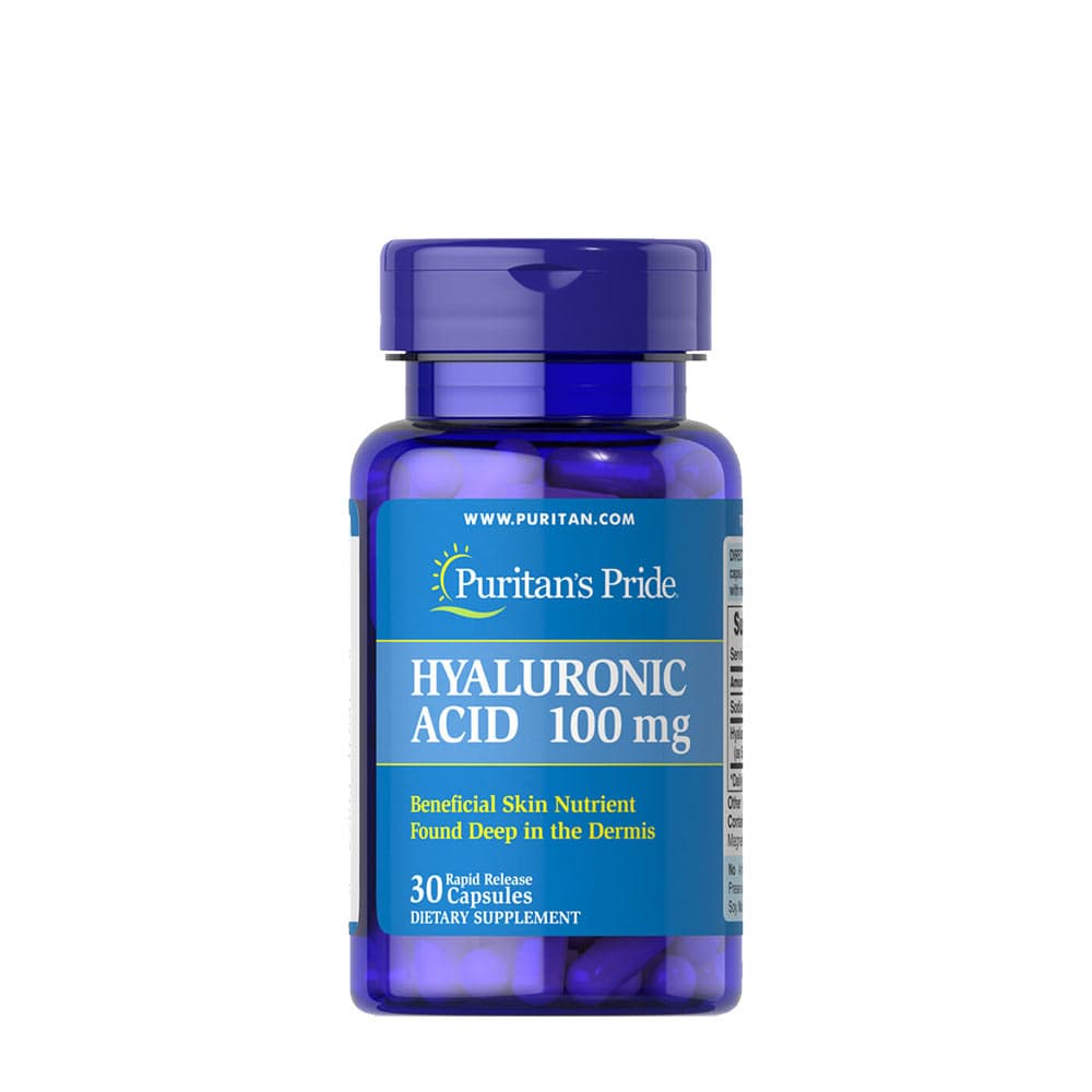 Puritan's Pride Hyaluronsyra 100 mg kapslar – Puritan's Pride förpackning