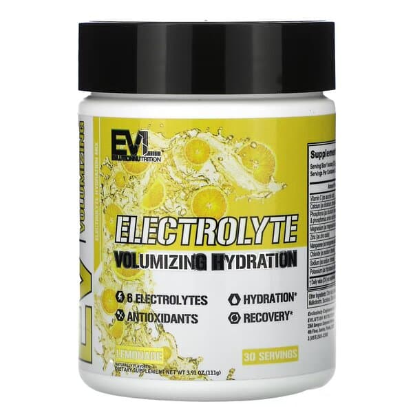 EVLution Nutrition Electrolyte Pulver, Lemonade, 111g