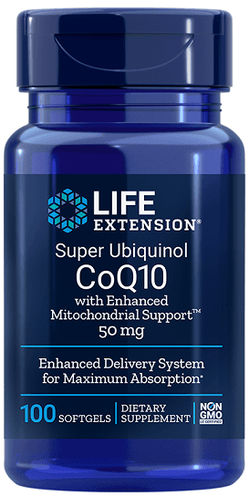 Life Extension - Ubiquinol CoQ10 Mitochondrial Support 50mg - 100 Sgels – Life Extension emballage