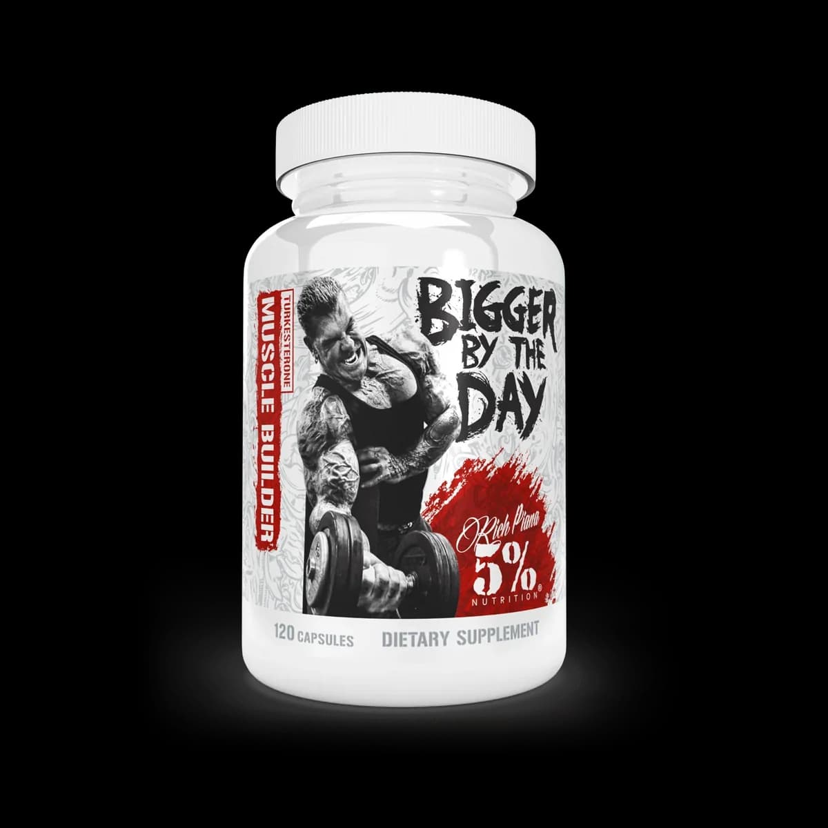 Rich Piana 5% Nutrition - Bigger By The Day - 90 Capsules – Rich Piana 5% Nutrition förpackning