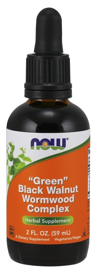 NOW Foods - Fresh Green Black Walnut Wormwood Complex - 60 ml – NOW Foods förpackning