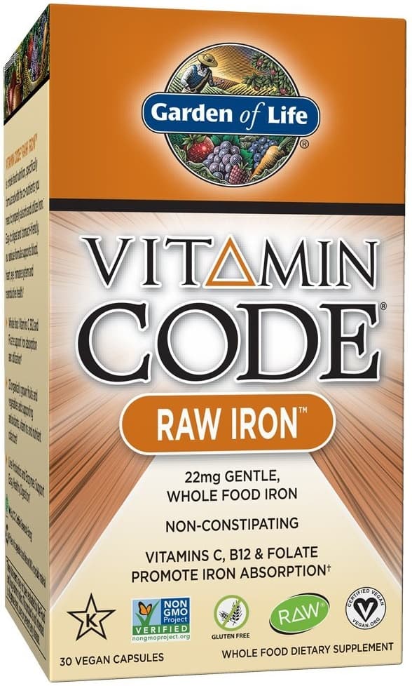 Garden Of Life - Vitamin Code Raw Iron - 30 kapslar – Garden Of Life förpackning