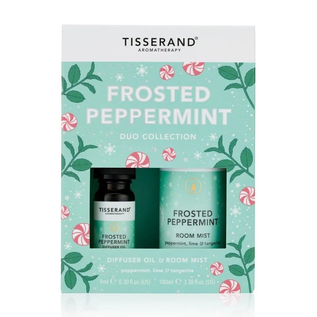 Tisserand Aromatherapy - Frosted Peppermint 9ml + 100ml – Tisserand Aromatherapy förpackning