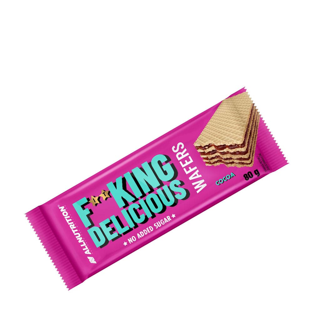 Allnutrition - Fitking Delicious Wafers, Cocoa - 80g – Allnutrition förpackning