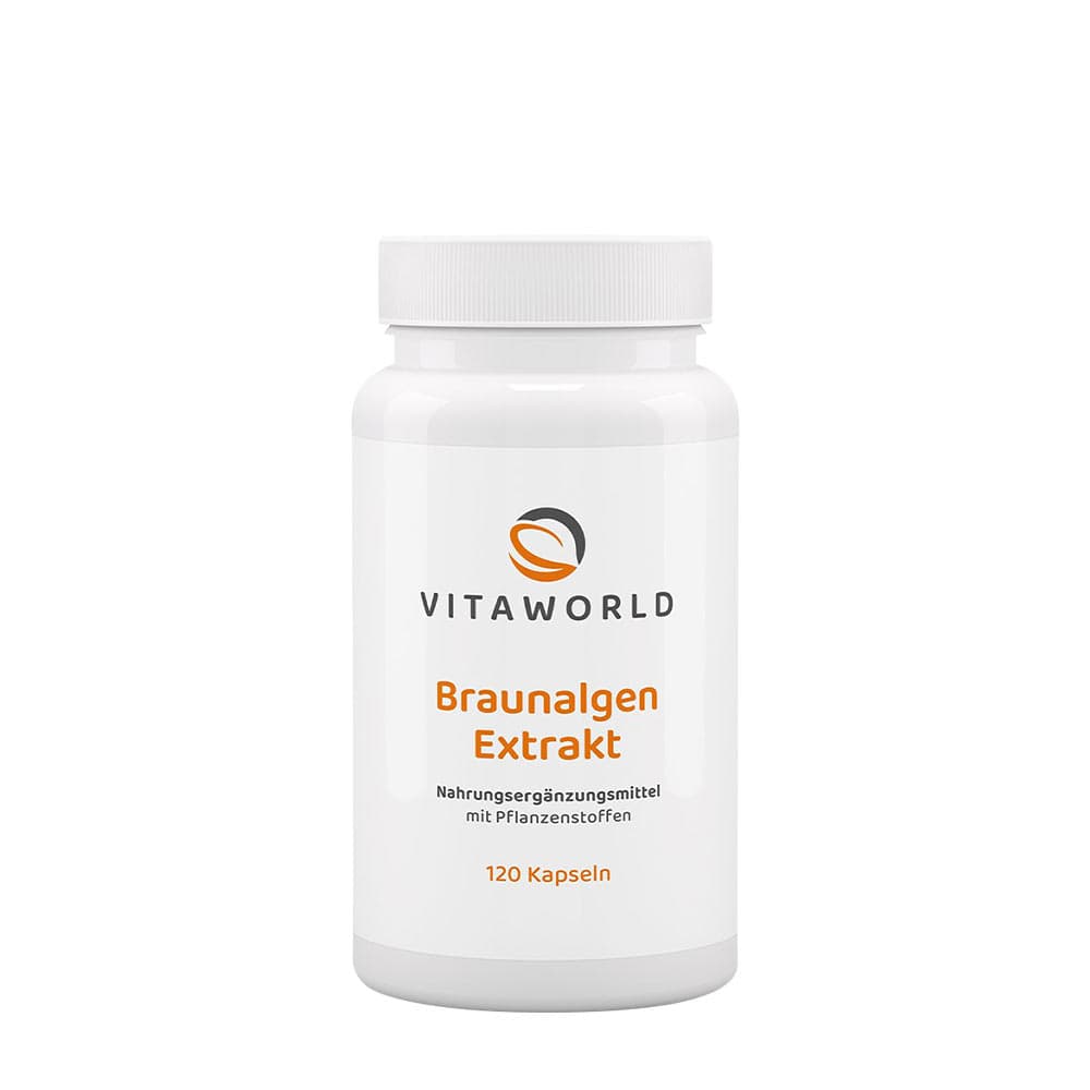 Vitaworld Brown Algae Extract 120 kapslar – Vitaworld förpackning