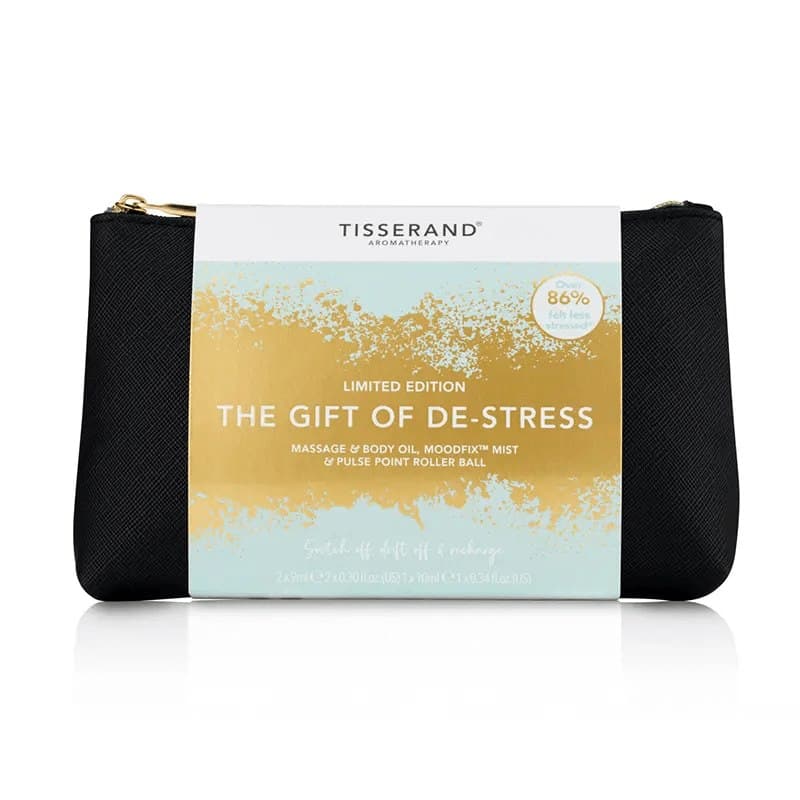Tisserand Aromatherapy - The Gift Of De-Stress - 2X10ml + 30ml + 10ml (Total Kit) – Tisserand Aromatherapy förpackning