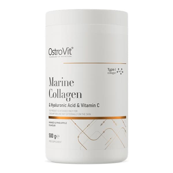 OstroVit Marine Collagen & Hyaluronic Acid & Vitamin C 4600 mg, Pulver – OstroVit förpackning