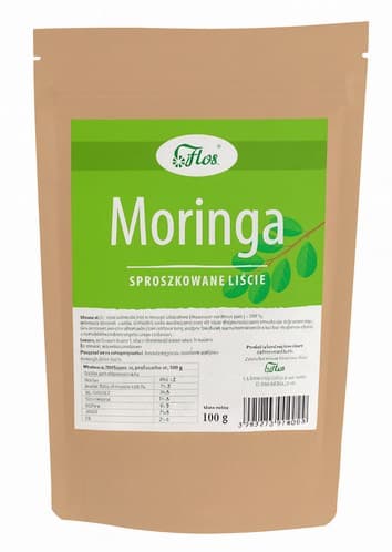 Flos - Moringa Pulver - 100g – Flos förpackning
