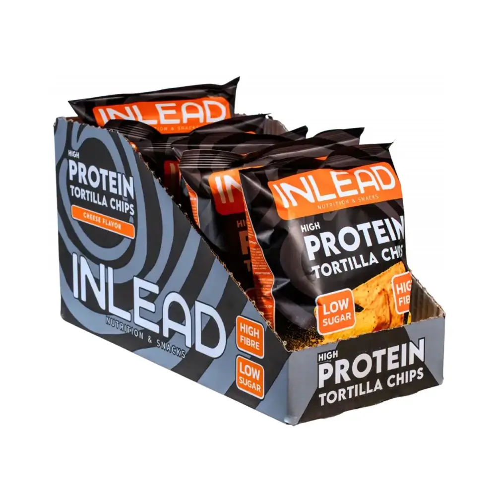 Inlead High Protein Tortilla Chips – Inlead förpackning
