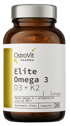 OstroVit - Elite Omega 3 D3 + K2 - 30 Kapseln – OstroVit Verpackung