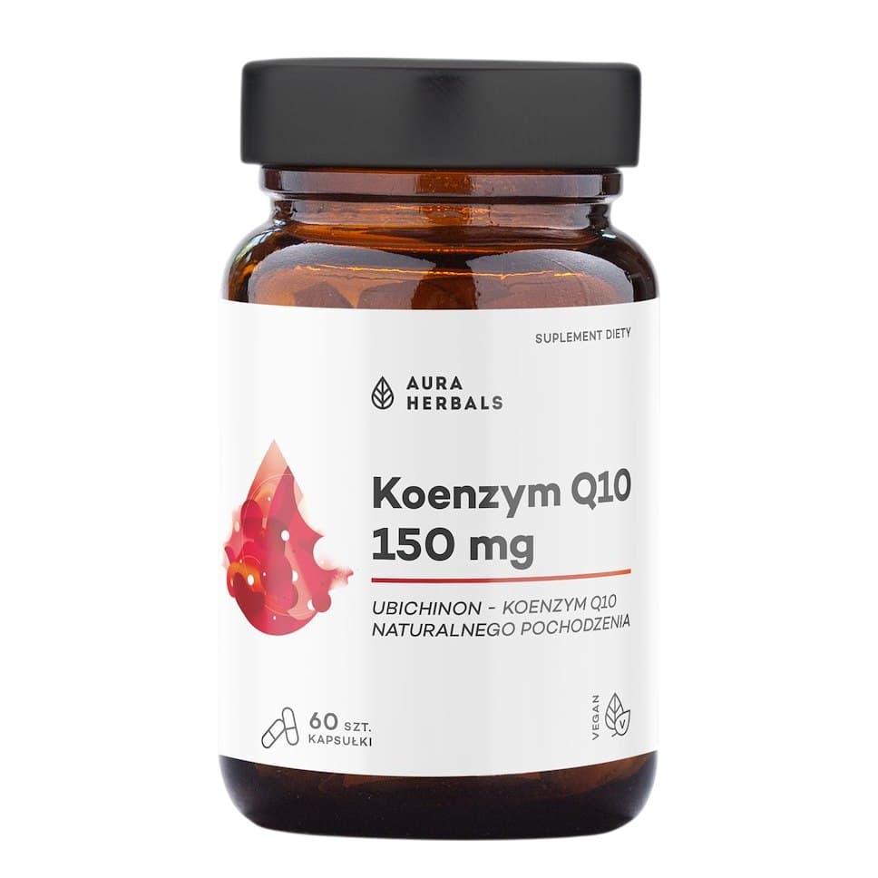 Aura Herbals - Coenzyme Q10 - 150mg, 60 gélules – Aura Herbals emballage