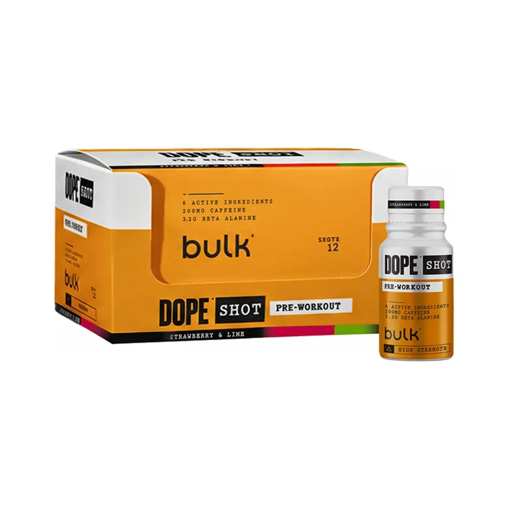 Bulk Dope Pre-Workout Shots (12x60ml) – Bulk förpackning