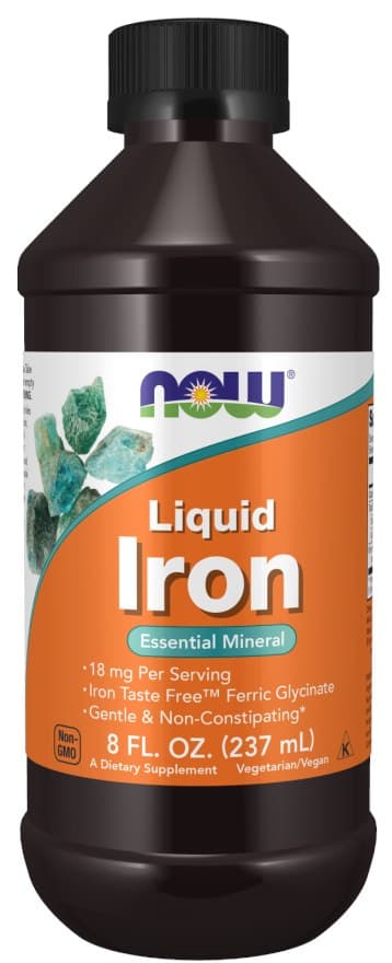 Now Foods Liquid Iron - Vloeibaar ijzersupplement 237 ml