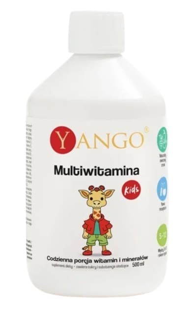 Yango - Multiwitamina Kids (500 ml) – Yango Verpackung
