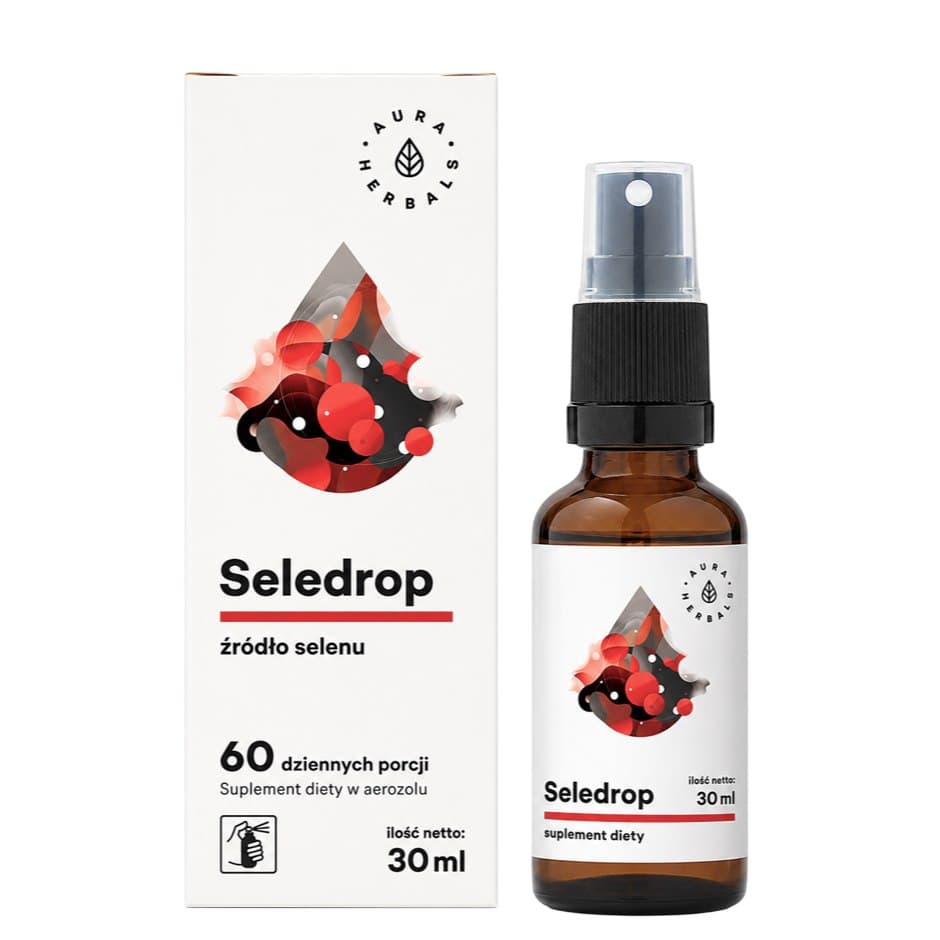 Aura Herbals - Seledrop (Selenium - 30ml) – Aura Herbals förpackning