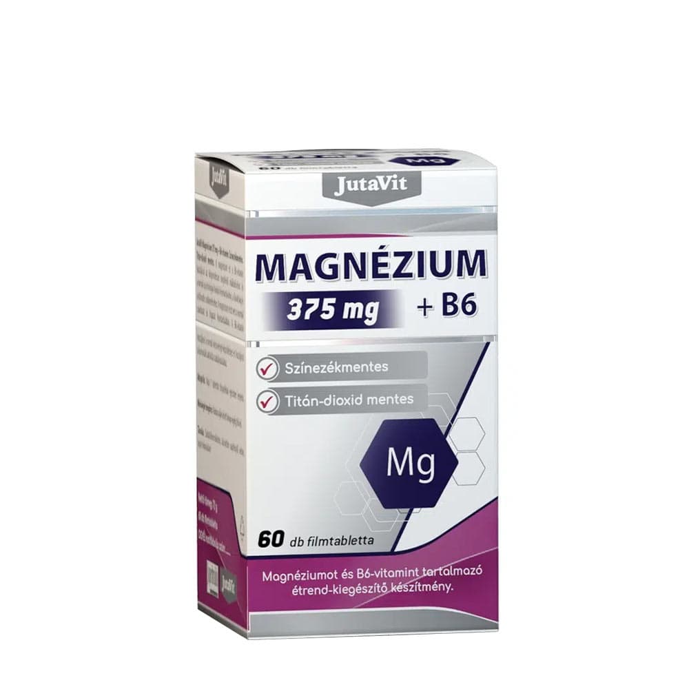 Jutavit - Magnesium 375mg + Vitamin B6 tabletter – Jutavit förpackning