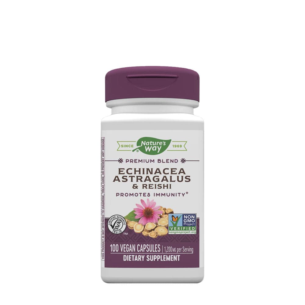Nature'S Way - Echinacea Astragalus & Reishi - 100 Vcaps – Nature's Way förpackning