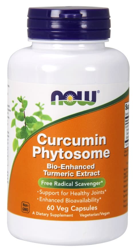 Now Foods Curcumin Phytosome 500mg, 60 vegetariska kapslar – NOW Foods förpackning