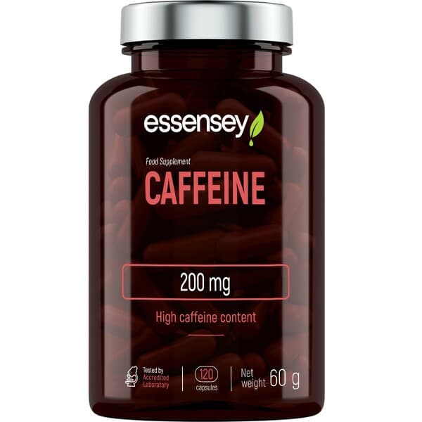 Essensey Koffein 200mg - 120 kapslar – Essensey förpackning