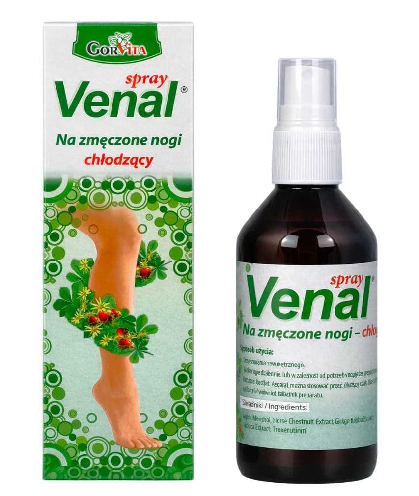 Gorvita - Venal - Spray Rafraîchissant pour Jambes Fatiguées – Gorvita emballage