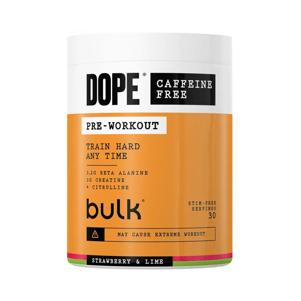 Bulk Dope Pre-Workout koffeinfritt 510 g – Bulk förpackning