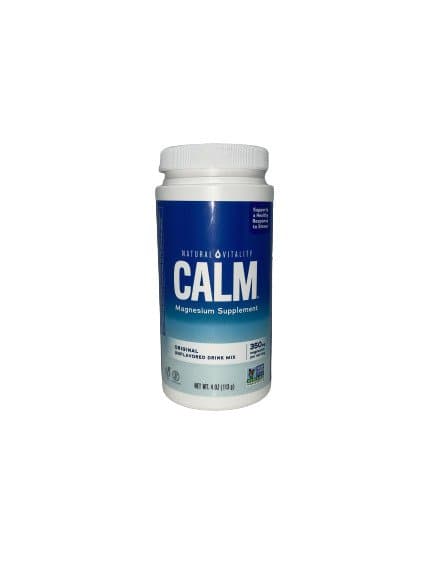 Natural Vitality - Calm Magnesium Pulver, Geschmacksneutral - 113g – Natural Vitality Verpackung