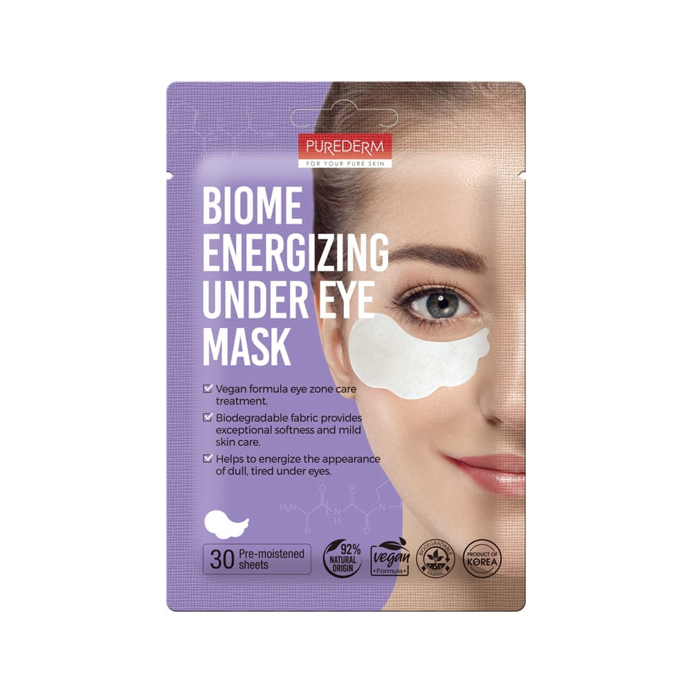 PUREDERM - Biome Energizing Under Eye Mask - 30 sheets – PUREDERM förpackning