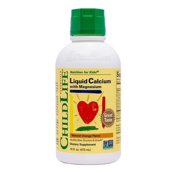 Child Life - Liquid Calcium with Magnesium, flytande kalcium 473 ml – Child Life förpackning