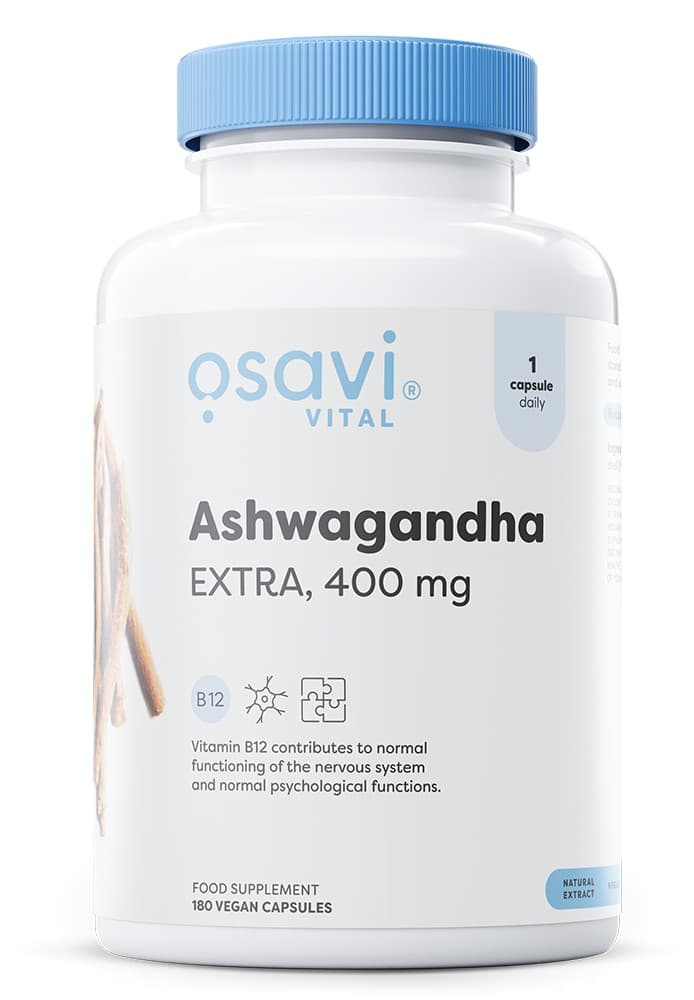 Ashwagandha Extra, 400mg - 180 vegane Kapseln