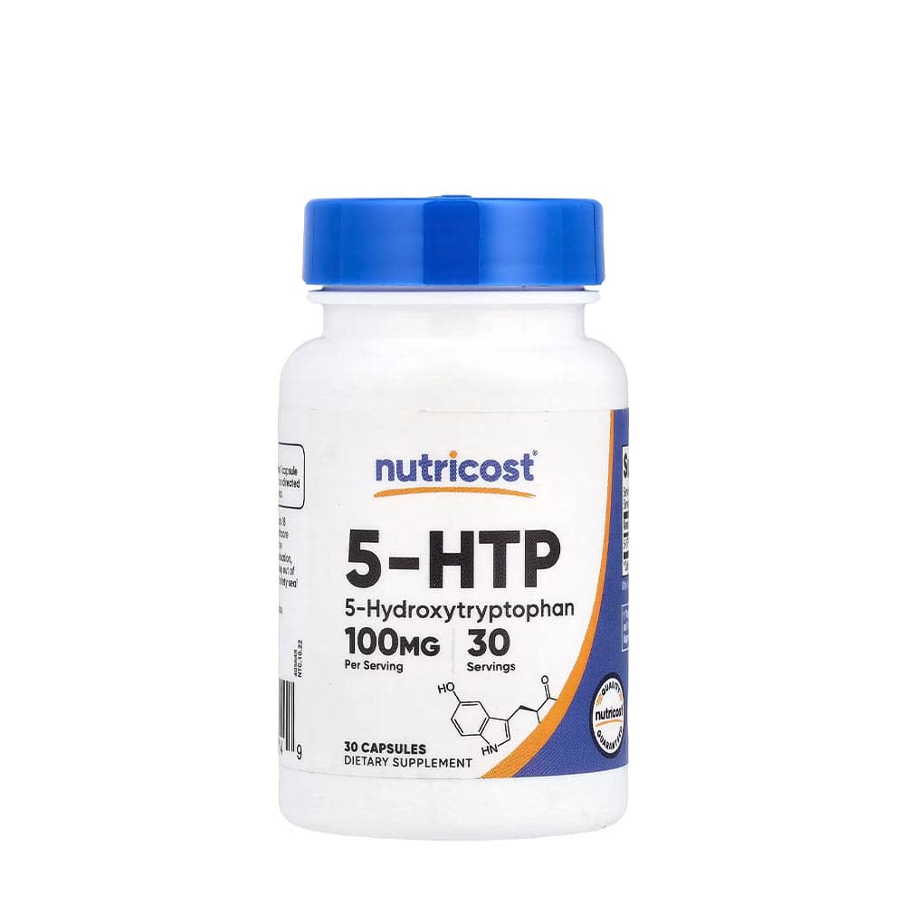 Nutricost - 5-HTP 100mg - 30 kapslar – Nutricost förpackning